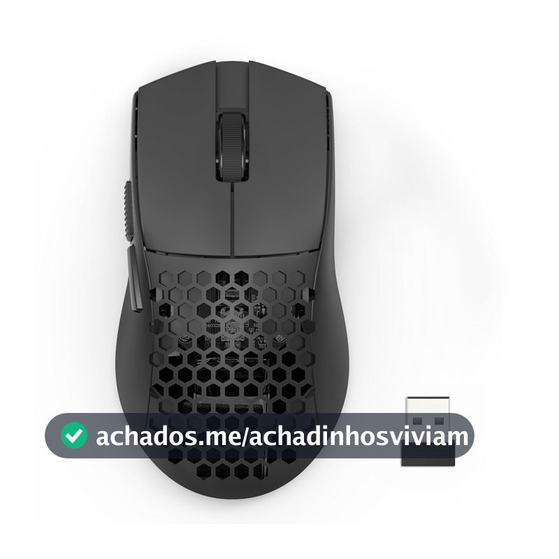 Mouse Gamer Redragon Astrolabe Lite Preto PAW3313 10000 DPI Sem Fio Tri-Mode USB 2.4GHz Bluetooth, USB Tipo-C Estrutura Perfurada Honeycomb 49g Cabo Paracord M725-LIT