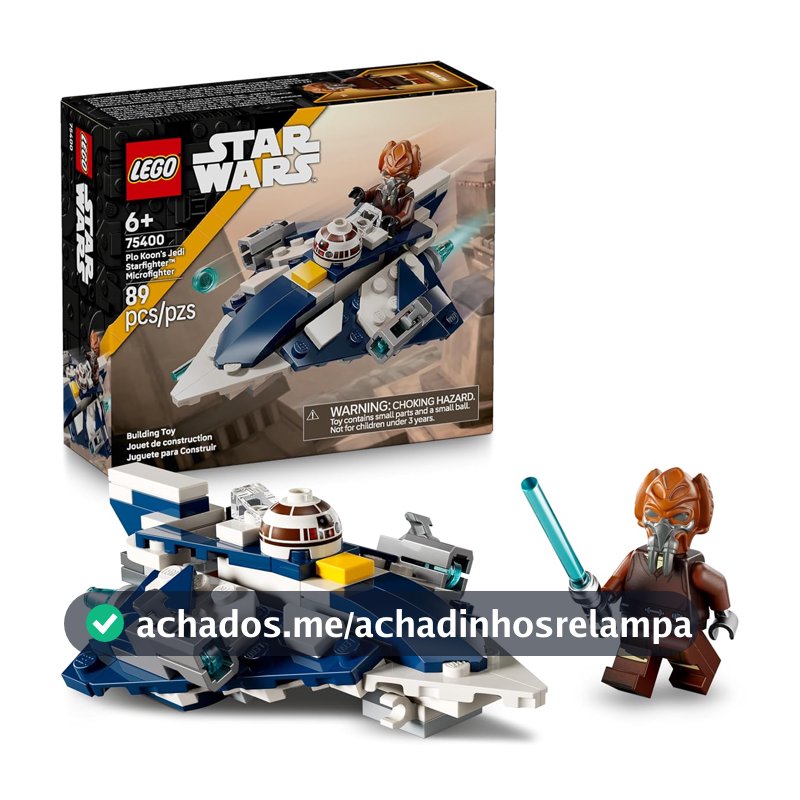 Star Wars Microfighter Jedi de Plo Koon 75400 6+ Anos 89 Peças LEGO