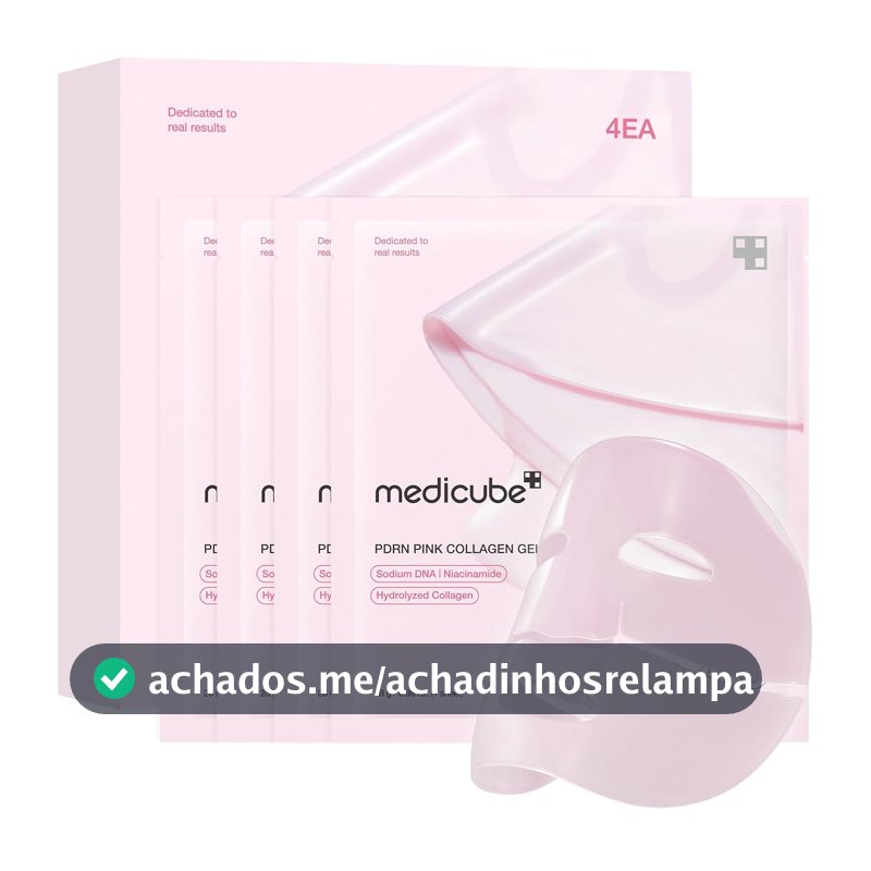 Máscara em Gel medicube PDRN Pink Collagen, 4 Unidades