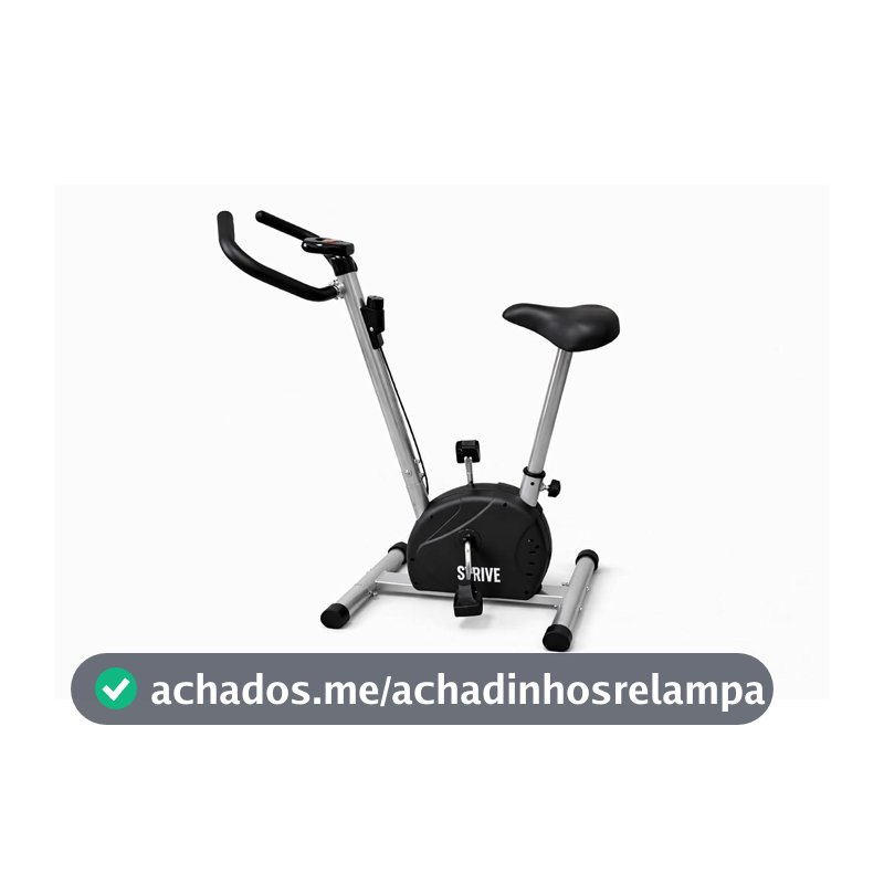 Bicicleta Ergométrica Vertical Strive Q10 com Painel Digital, Ajuste de Intensidade, Silenciosa e Compacta para Casa