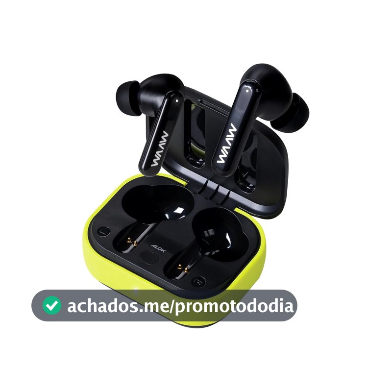 WAAW by ALOK Fone de Ouvido MOB 500 ANC Bluetooth 36h de Bateria