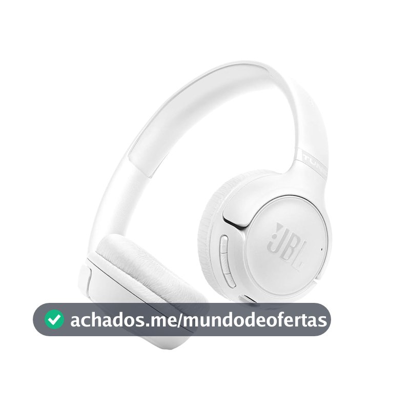 JBL, Fone de Ouvido Bluetooth Over-Ear, Tune 530BT, Sem Fio, Até 76 Horas de Bateria - Branco