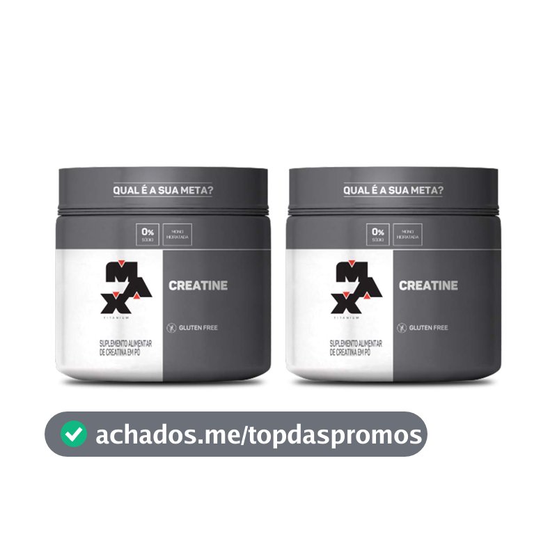 Kit 2x Creatina 300g Max Titanium