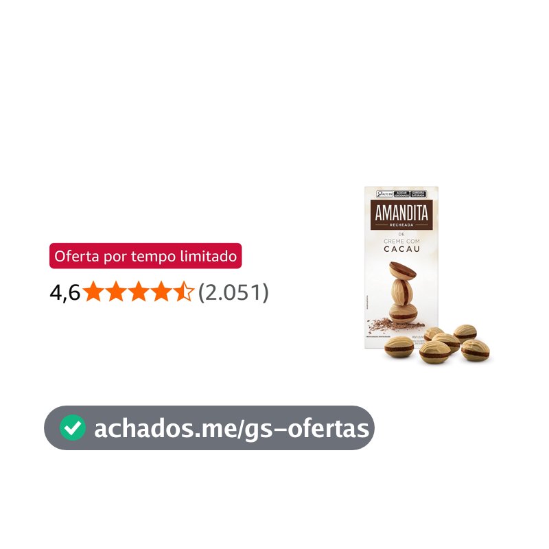 Lacta Amandita - Wafer Recheado Sabor Chocolate 200g