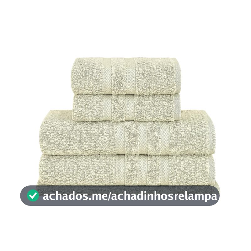 Buddemeyer Jogo de Toalhas Vanilla Extra Soft Banho Verde 5 peças