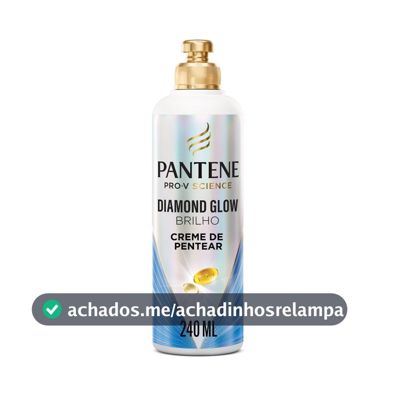 Pantene Pro-V Creme de Pentear Diamond Glow Brilho e Hidratação 240 g