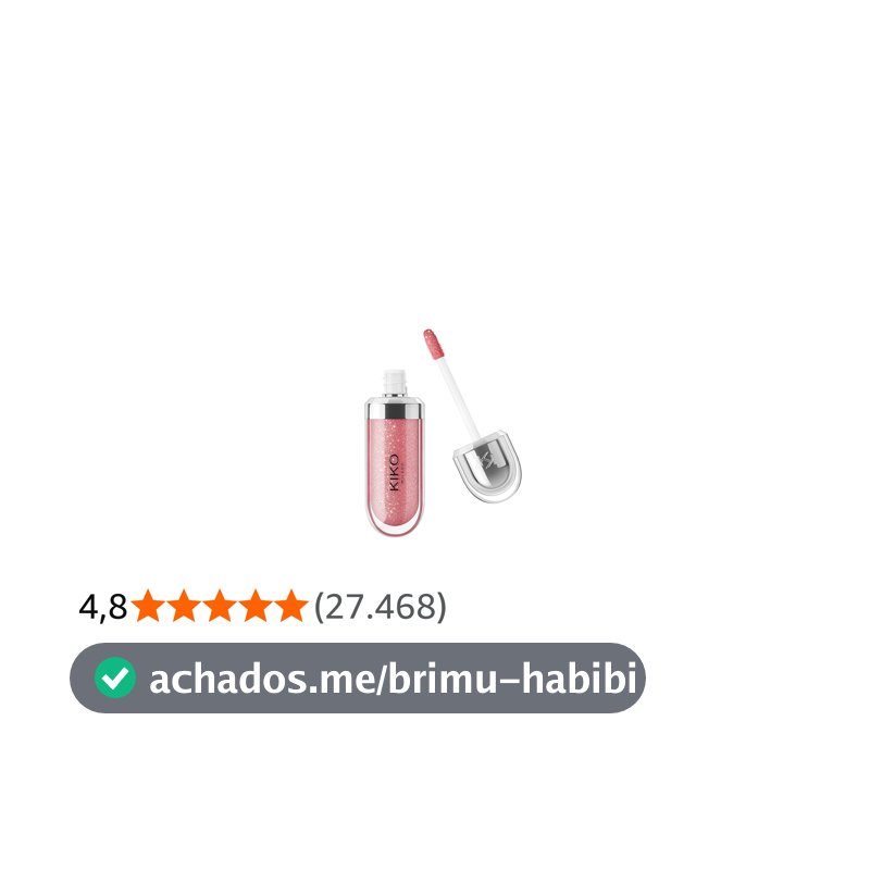 KIKO MILANO, 3D Hydra Lipgloss, Gloss Hidratante Para Os Lábios, Com Efeito 3D, Fórmula Com Extrato de Bidens