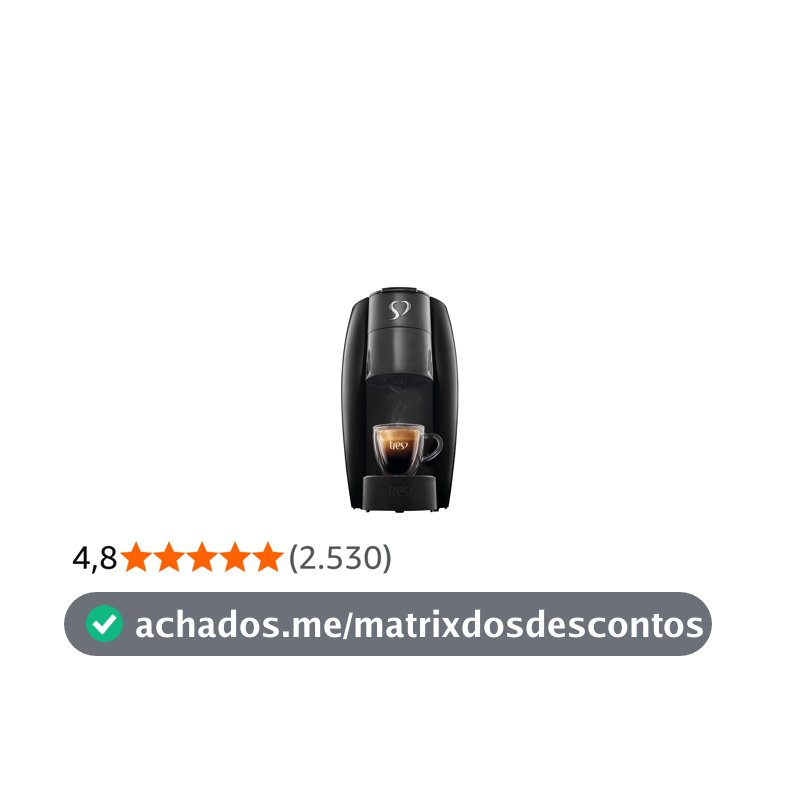 3 Corações TRES Cafeteira Espresso e Multibebida LOV Preta - 220V