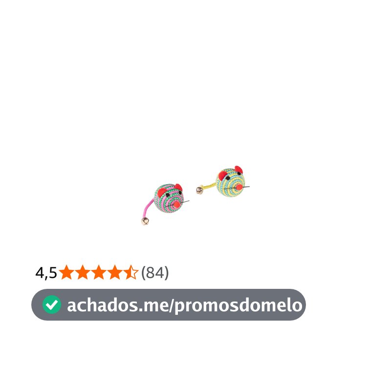 JAMBO PET Ratinho Redondo Com 2 Unidades Jambo Para Cães