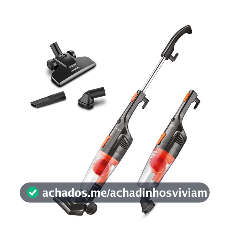 MONDIAL Aspirador de Pó Vertical Turbo Cycle, Preto/Laranja, 1100W, 110V - AP-35