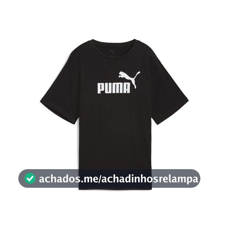 Camiseta Puma Essentials No. 1 Logo Relaxed Feminina