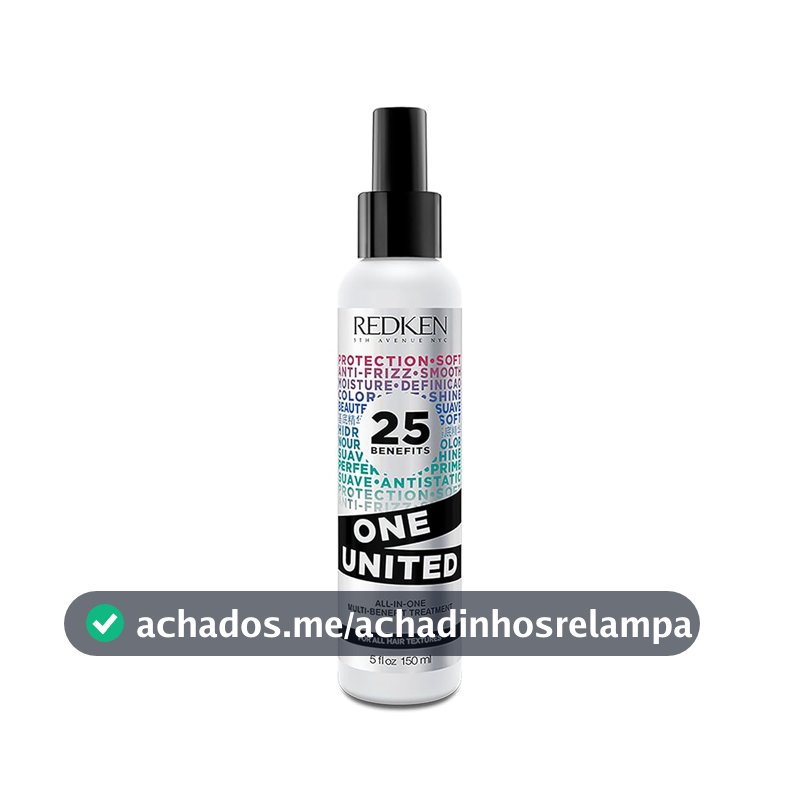 Redken One United, Leave-in Multibenefícios, Fórmula Livre de Sulfatos e Parabenos, Tratamento com Proteção Térmica até 230°C para Todos os Tipos de Cabelos