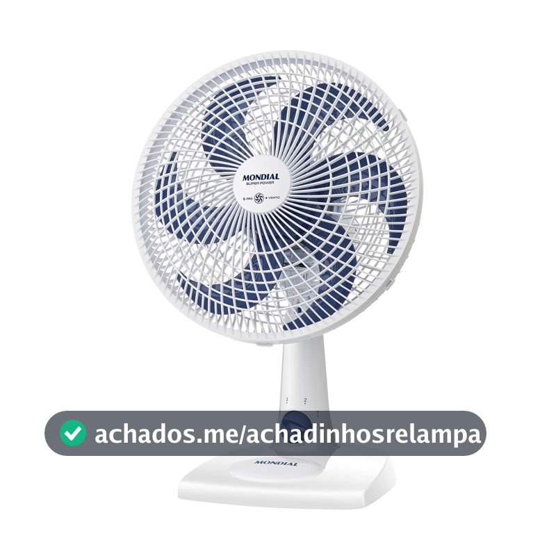 MONDIAL Ventilador de Mesa 127V, 30cm, 6 pás, Super Power - VSP-30-W