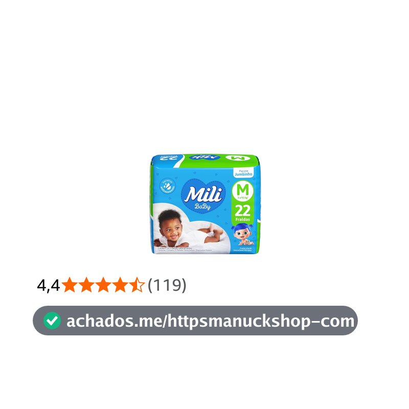 Mili Fralda Ultra Seca Jumbinho M 1X22