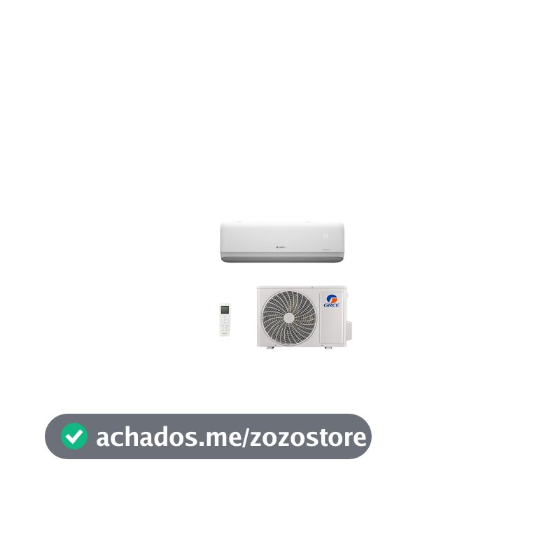 Ar-Condicionado Split Hi Wall Inverter Gree G-Side 9000BTU/h Quente e Frio GWH09ATBXB-D6DNA3B/I Branco