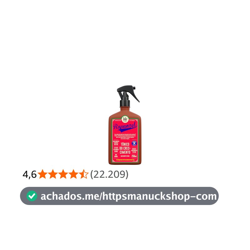 Lola Cosmetics Rapunzel - Tônico Capilar 230ml