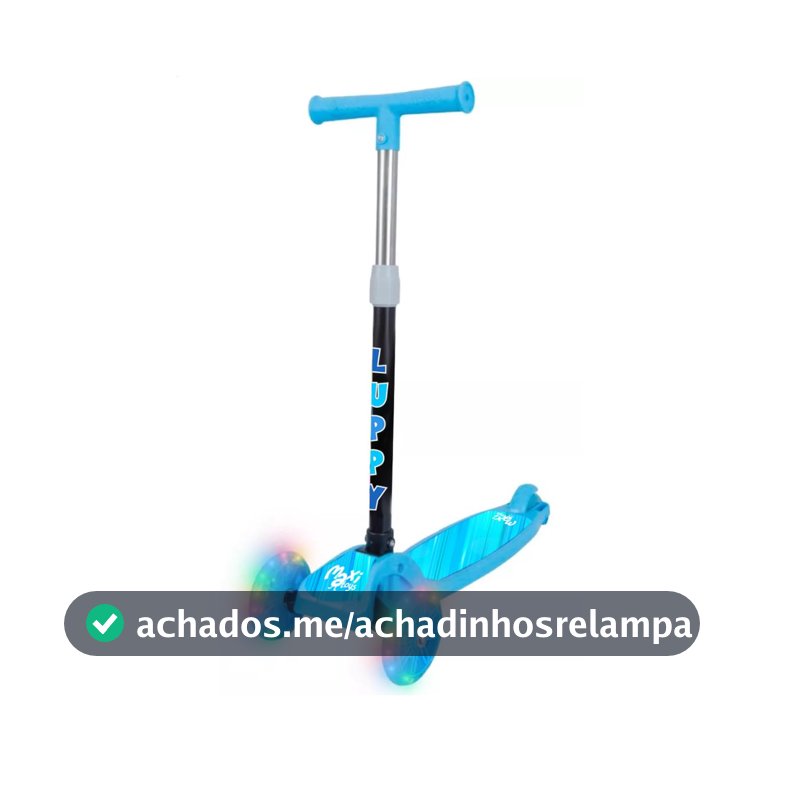 Patinete Infantil Dobrável 3 Rodas Led Luppy Maxi Toys