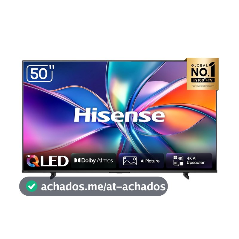 Hisense Smart TV 4K Hi-QLED 50" Polegadas 50Q6QVV