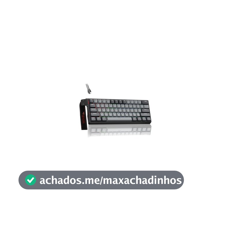 Teclado Magnético Gamer Win60 Pro Com Fio Preto Rgb Hot Swappable