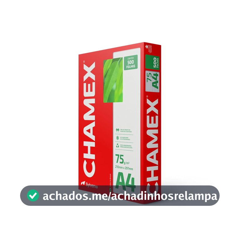 Chamex - Papel Sulfite, A4, 75g, 500 folhas