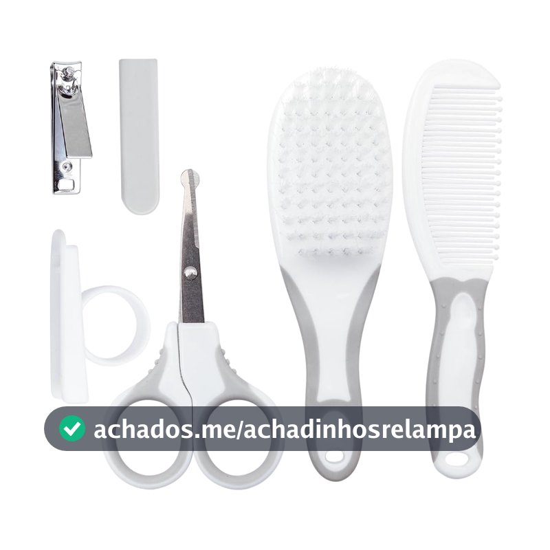 Buba Kit Cuidados Baby Cinza Tamanho Único