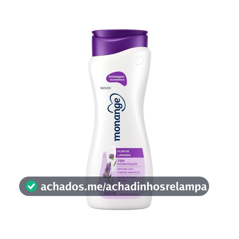 Monange Hidratante Desodorante Flor De Lavanda 400 Ml