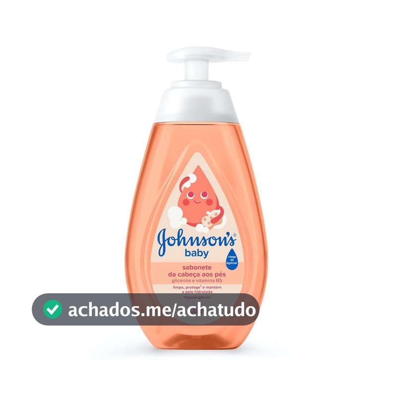 Sabonete Líquido de Glicerina Johnson's Baby, Da Cabeça aos Pés, 200ml