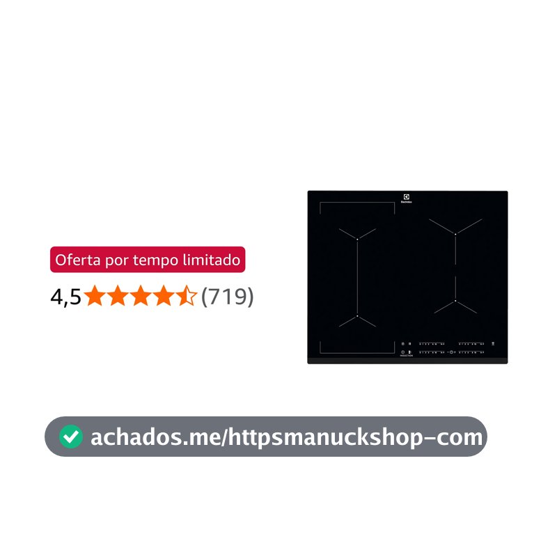 Cooktop 4 Bocas de Indução Electrolux Experience com Unicook e Timer (IE60P)
