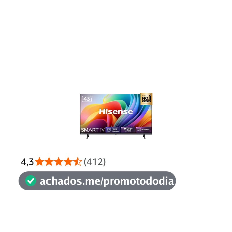 Hisense Smart TV FHD 43" Polegadas 43A4NV