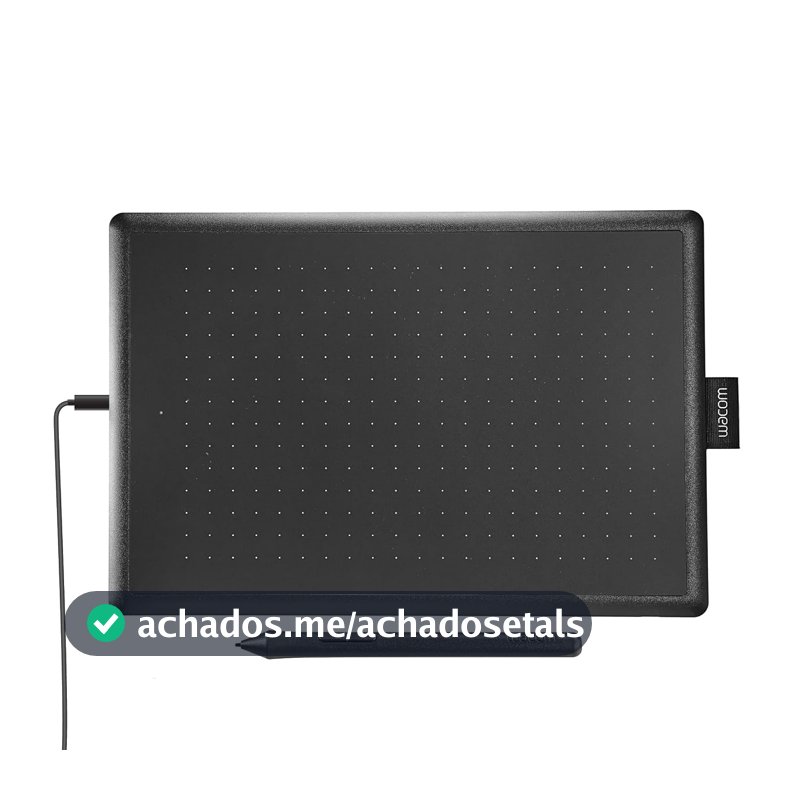 Mesa Digitalizadora One By Wacom, CTL672, Média, Preto e Vermelho
