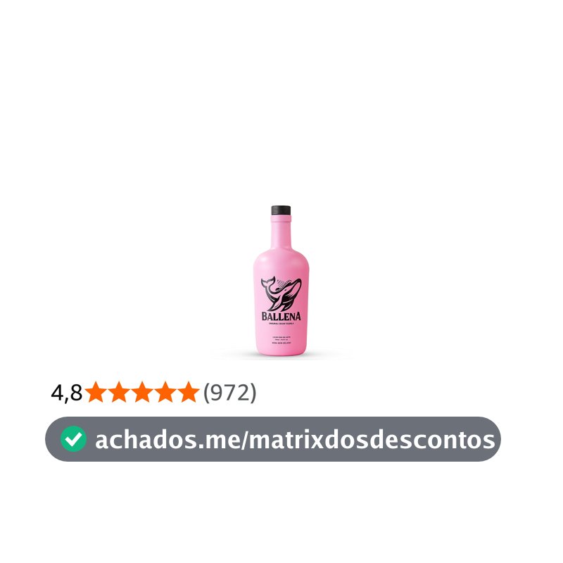 Licor Ballena morango 750ml
