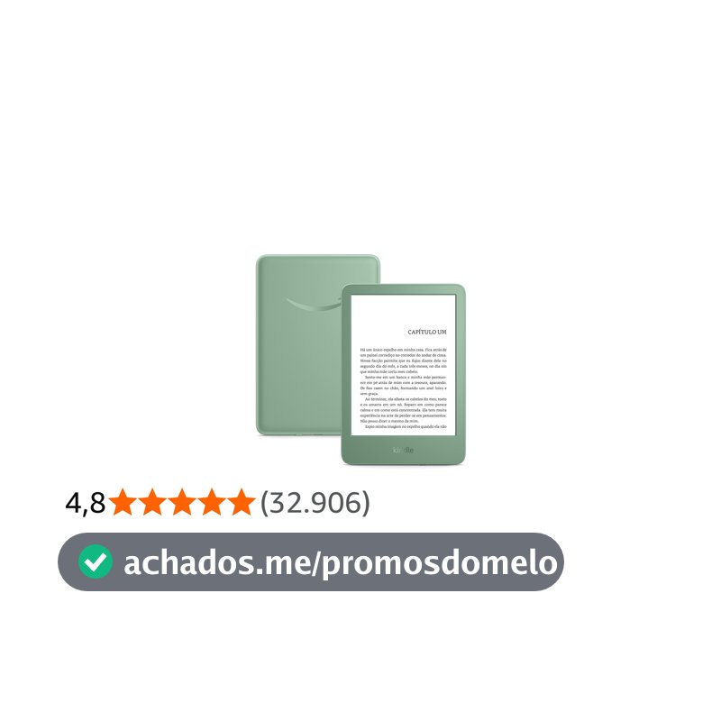 Kindle 16 GB (modelo 2024) - Leve e compacto, com tela antirreflexo, trocas de página rápidas, luz frontal ajustável e bateria de longa duração - Cor Verde
