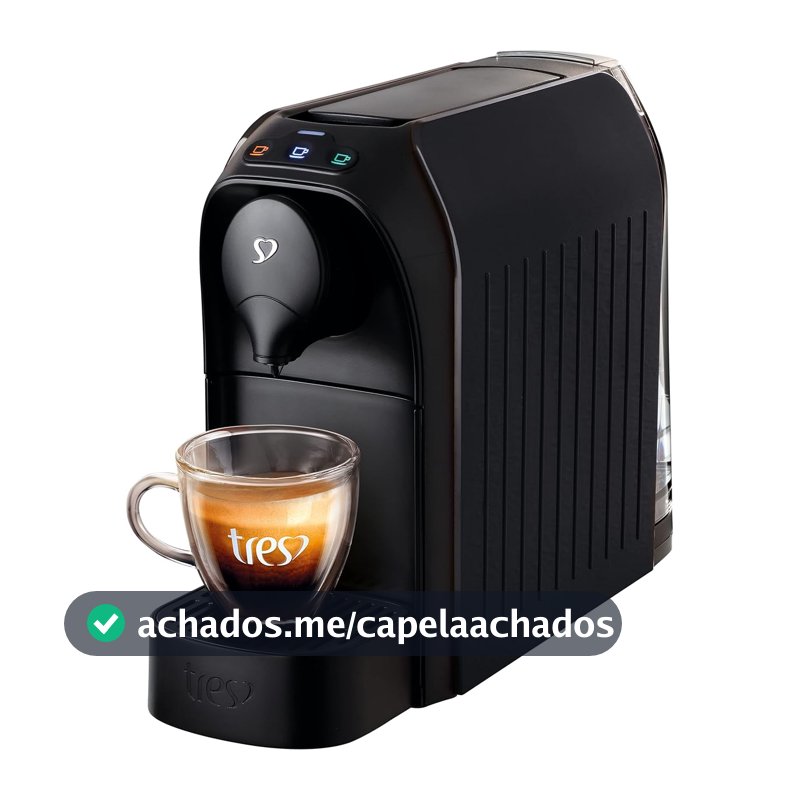 3 Corações TRES Cafeteira Espresso e Multibebida Passione Preta - 127V