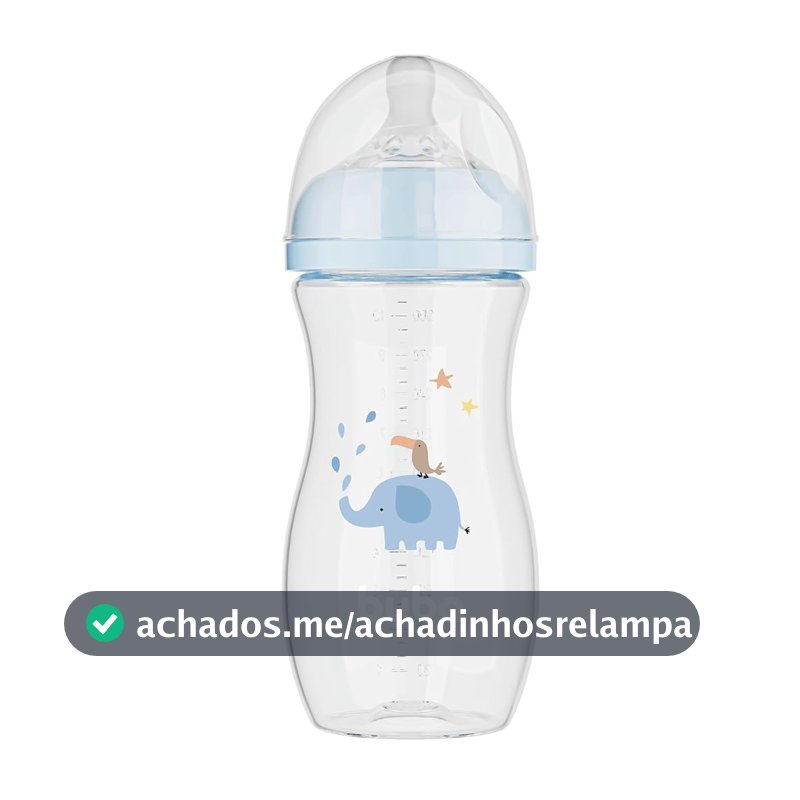 Buba, Mamadeira Easy Flow Elefante Azul 330ml