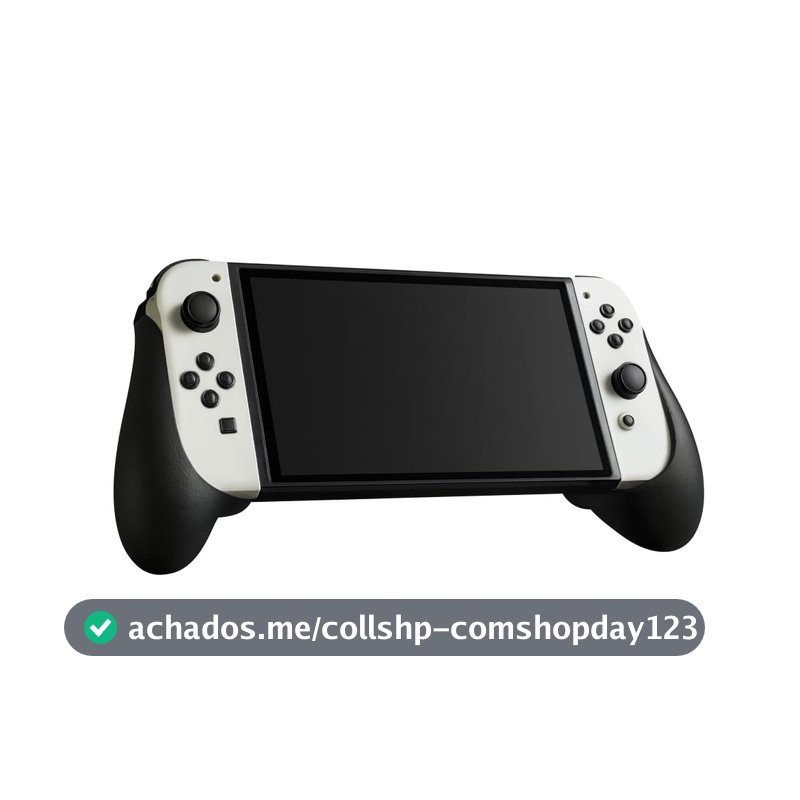Suporte de Controle para Nintendo Switch e Switch OLED, Joystick, Grip, Anatômico, Manete, Leve e Resistente (Pretoo)
