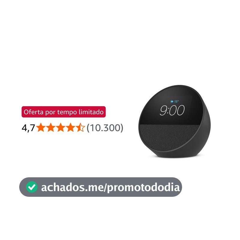 Echo Spot com Alexa (Geração mais recente)