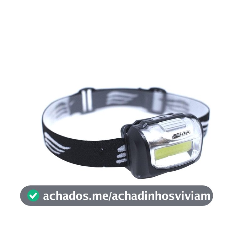 NTK, Lanterna de Cabeça, Cobb, Plástico ABS com LED 3W, 15 Metros Alcance, Camping/Aventura, Preto