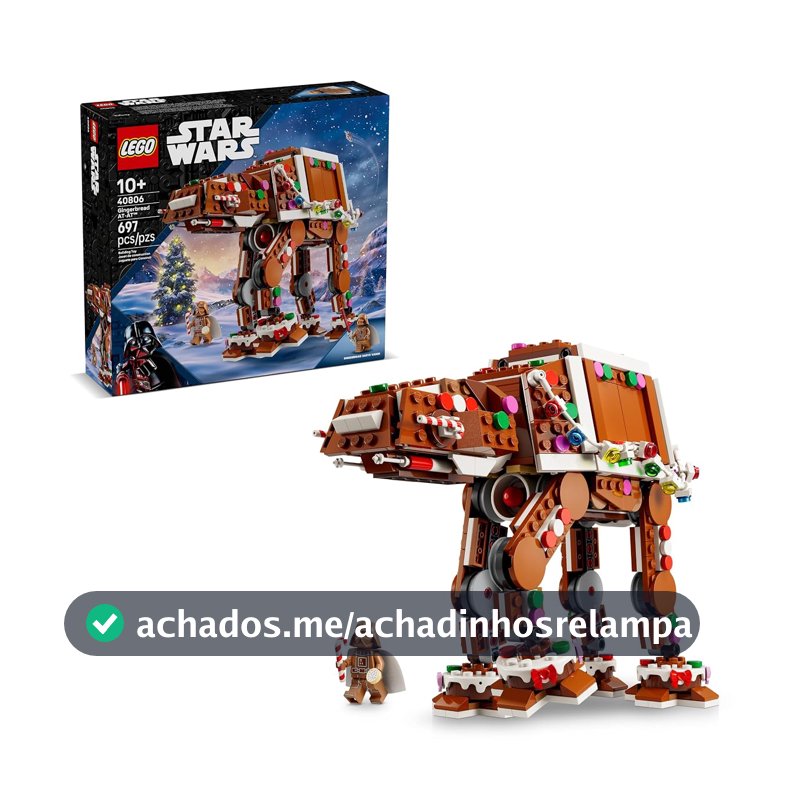 LEGO Star Wars AT-AT Walker de Bolo de Gengibre, Conjunto de Artesanato Natalino 40806