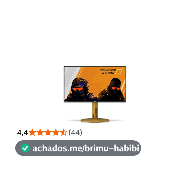 Monitor Gamer AOC AGON CS2 25" 310Hz 0.3ms HDR400 IPS Base Ajustável CS25G