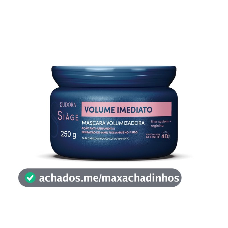 SIAGE MÁSCARA CAPILAR VOLUME IMEDIATO 250g