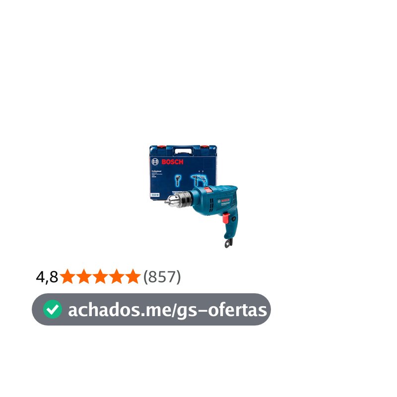 Furadeira de Impacto GSB 550 550W 127V com maleta Bosch