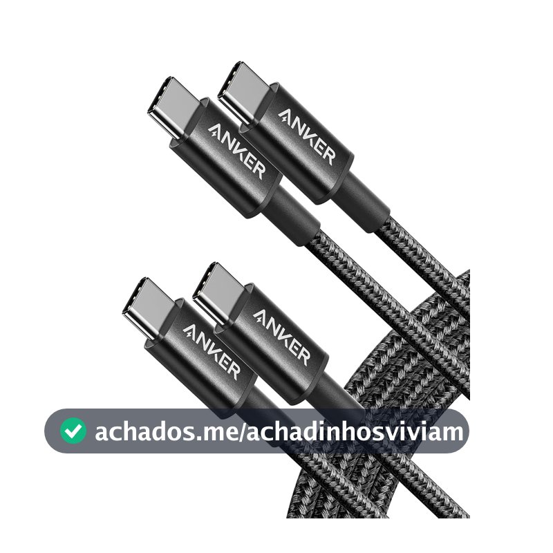Anker Cabo USB-C para USB-C, 2 Unidades, 0,3m