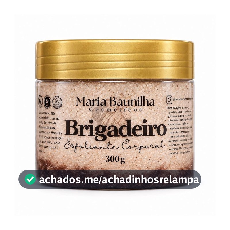 Esfoliante Corporal Maria Baunilha - Hidratação Intensa e Pele Macia (Brigadeiro)