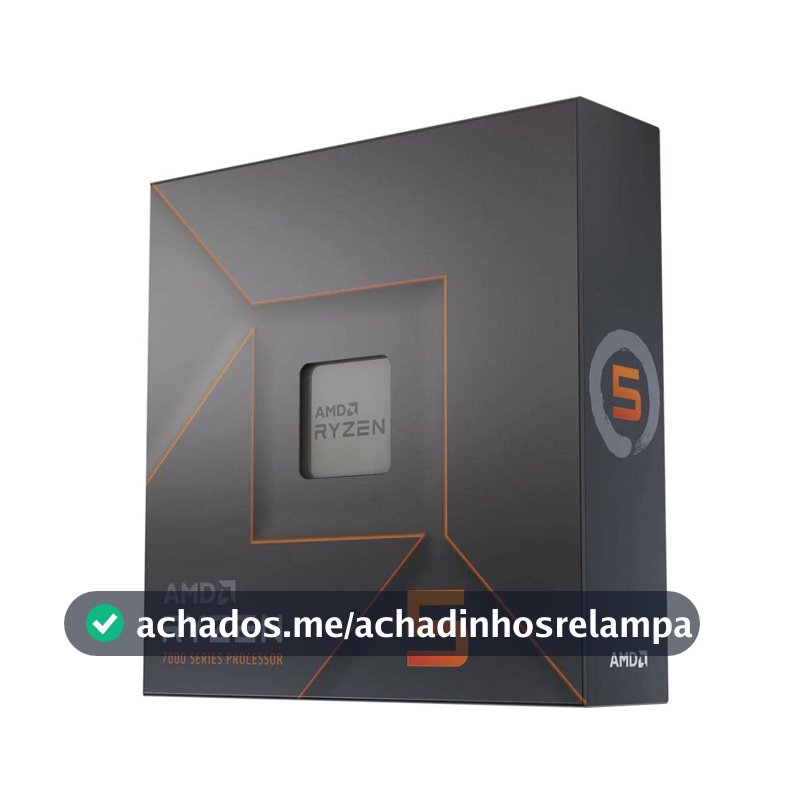 Processador AMD Ryzen 5 7600X Box (AM5/6 Cores/12 Threads/5.3GHz/38MB Cache/Radeon Graphics) Com Vídeo/Sem Cooler