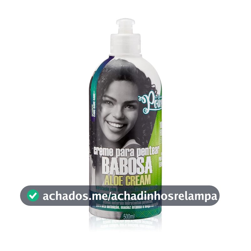 Creme para Pentear Babosa Soul Power - Define e Recupera Fios Ressecados - 500ml