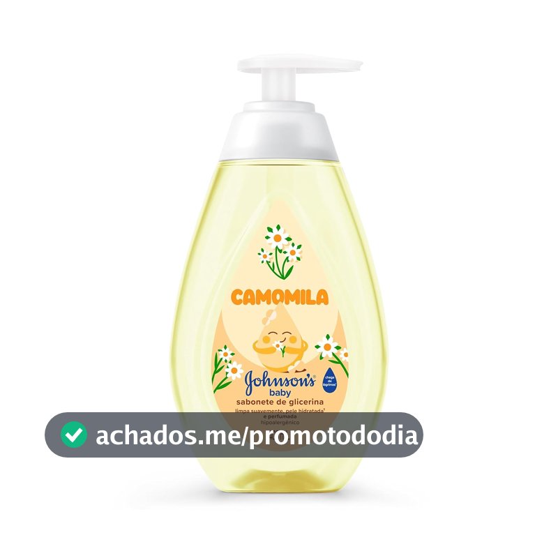 Sabonete Líquido Johnson's Baby, Glicerina e Camomila, 400ml