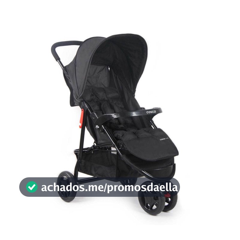 Cosco Kids, Carrinho de Bebê, Toffy, Preto Absoluto