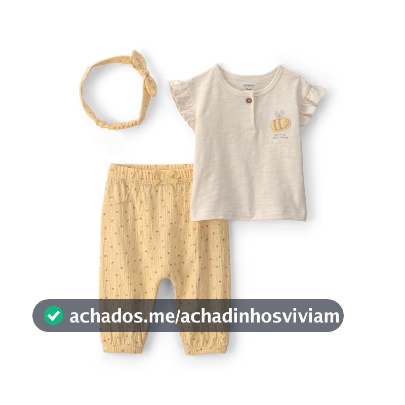 Conjunto de calça de 3 peças 3-piece Pant Set Carter'sMeninas