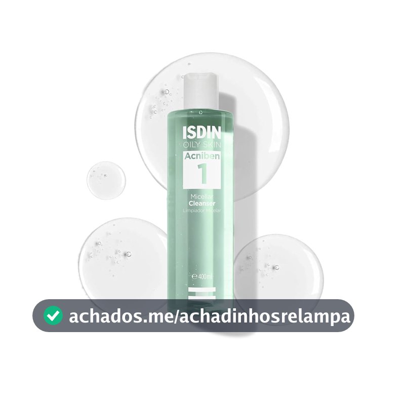 ISDIN Água Micelar para Pele Oleosa Acniben Micellar Cleanser - 400ml