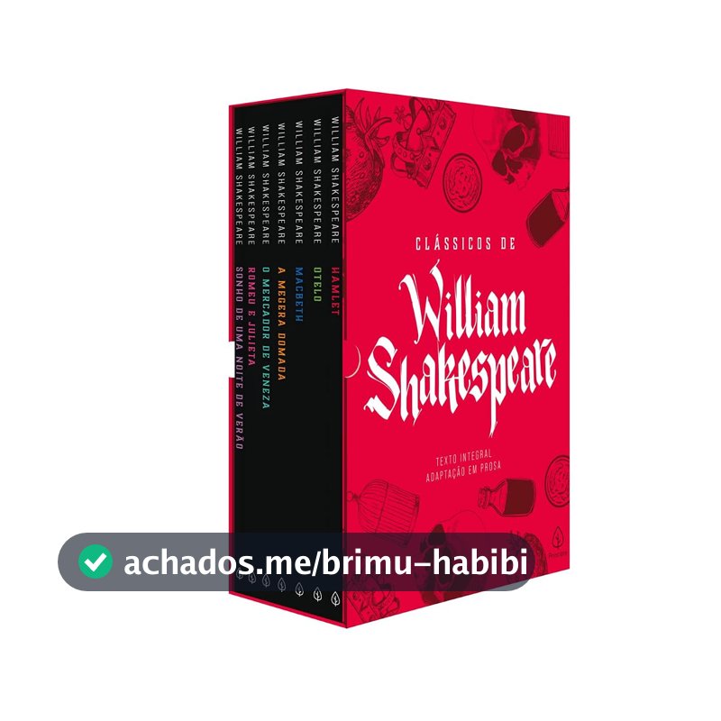Box Clássicos de William Shakespeare - com 7 marcadores de páginas